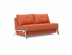 Cubed Sofa Bed 140 Aluminium Legs