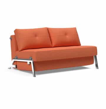 Cubed Sofa Bed 140 Aluminium Legs