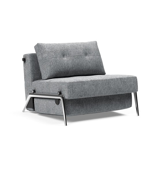 Cubed Sofa Bed 90 Aluminium Legs