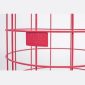 Cage Fight Round Pink Side Table - חתך חזית