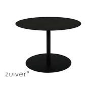 Side Table Snow Black Round M