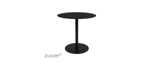 Side Table Snow Black Round S